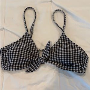 Checkered bikini top!